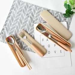 Portable Cutlery Set Wooden